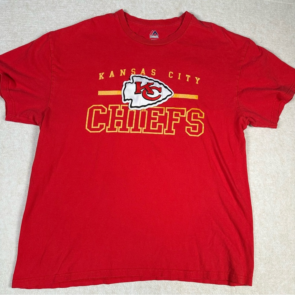 Vintage Majestic Kansas City Chiefs XL Shirt 90s T Shirt Red NFL
